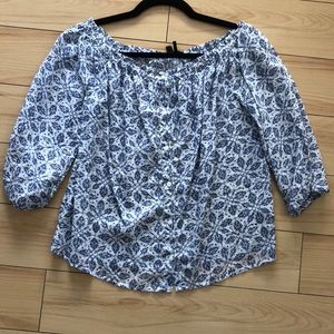 PAIGE Off the Shoulder Flower Top